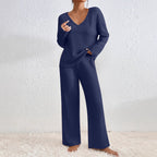 Women's Casual Knit Loungewear Set