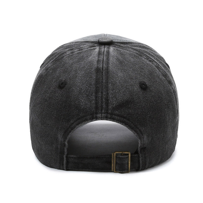 Men's Distressed Cotton Graphic Baseball Cap
