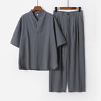 Men's Two-Piece Lightweight Kimono Loungewear Set