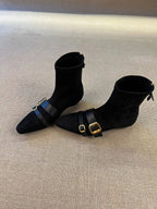 Women's Ankle Boots with Elegant Strap