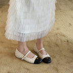 Women's Classic Ballet Flats with Decorative Strap