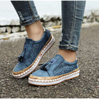 Women's Breathable Moccasins with Fringe Detail