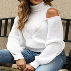 Women's Designer Cold-Shoulder Sweater