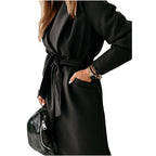 Women's Elegant and Cozy Coat with Belt and Pockets