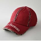 Men's Distressed Vintage-Inspired Baseball Cap