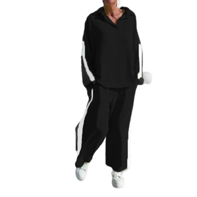 Women's Fashionable Leisure Suit with Sporty Cut