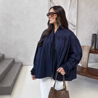 Elegant Women's Blouse with Ruffle Details