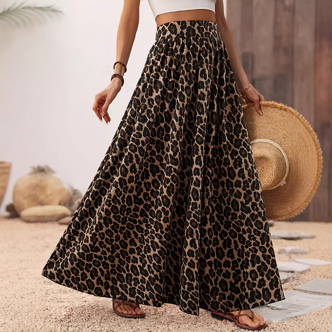 Women's Wide Waistband Voluminous Maxi Skirt