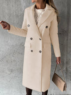 Women's Elegant Double-Breasted Trench Coat