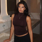 Women's Sleeveless Turtleneck Top