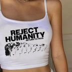 Bandeau Top with Graphic Print
