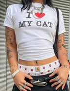 Women's Bear Graphic Crop T-Shirt