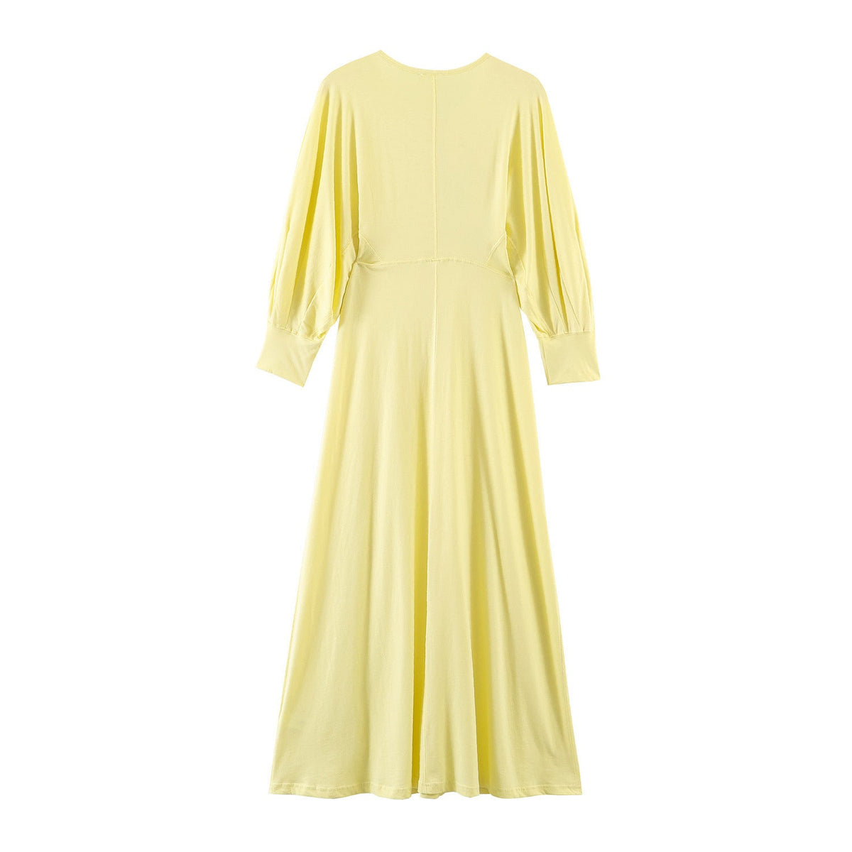Women's Long-Sleeve Cotton Maxi Dress