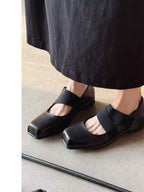 Women's Ballet Flats with Elastic Straps and Soft Lining