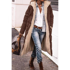 Women's Lined Parka with Hood and Casual Cut