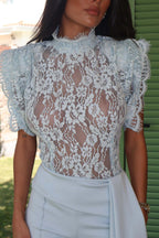 Women's Elegant Flared Pants with Side Draping