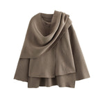 Women's Asymmetric Poncho-Style Jacket