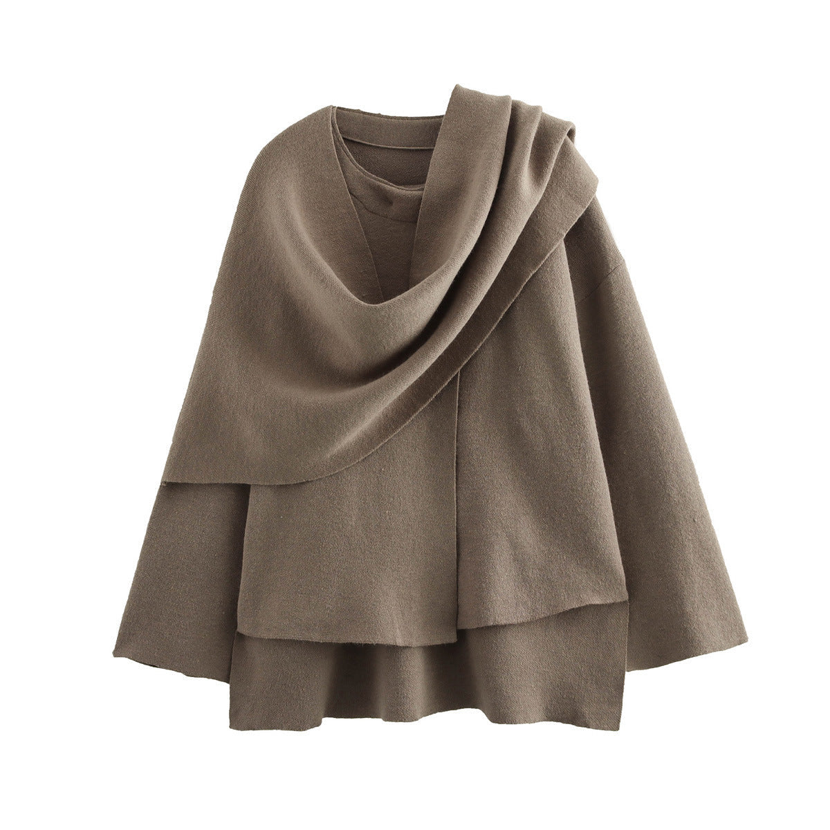 Women's Asymmetric Poncho-Style Jacket