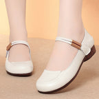Women's Ballet Flats with Flexible Strap and Comfort Footbed