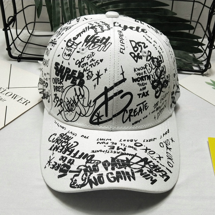 Men's Graphic Print Snapback Cap
