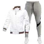 Men's Sporty Track Jacket and Jogging Pants Set
