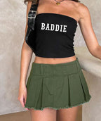Women's Bandeau Top with Maritime Motif