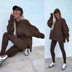 Women's Casual Oversized Sweater and Leggings Set