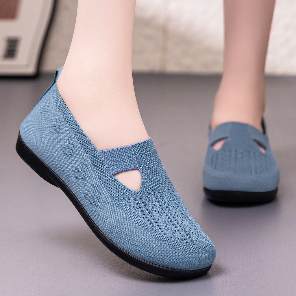 Women's Breathable and Flexible Everyday Shoes with Elastic Entry