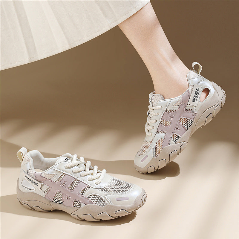 Women's Breathable Fitness Sneakers with Flexible Sole