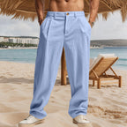 Elegant Loose-Fit Trousers with Fine Pleats