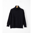 Women's Cozy Mock Neck Sweater with Wide Fit
