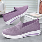 Women's Breathable Slip-On Sneakers with Flexible Upper and Comfortable Footbed