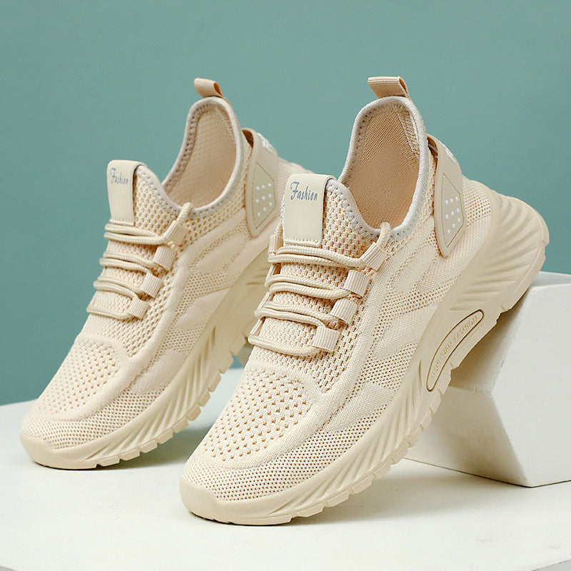 Women's Breathable Casual Sneakers with Cushioned Sole