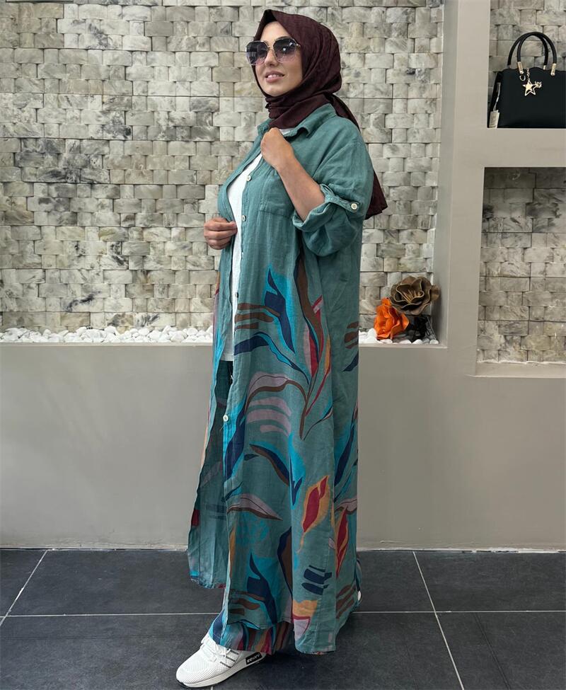 Women's Long Floral Blouse