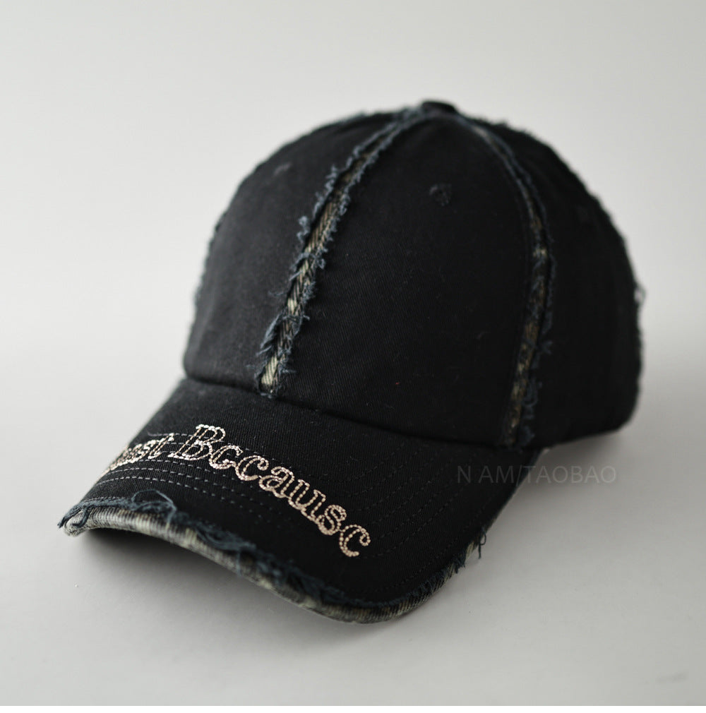 Men's Distressed Vintage-Inspired Baseball Cap