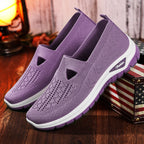 Women's Breathable Casual Sneakers with Flexible Entry and Non-Slip Sole