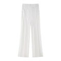 Women's Elegant Palazzo Pants with Floral Lace Pattern