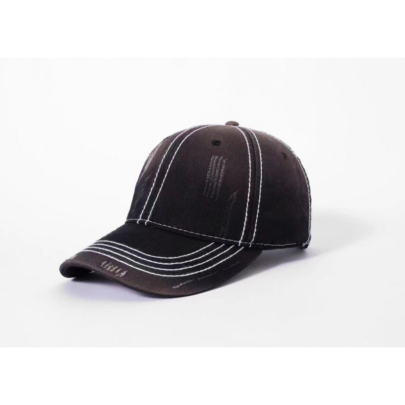 Men's Classic Distressed Cotton Baseball Cap