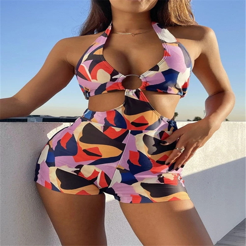 Women's High-Leg Cut-Out Swimsuit