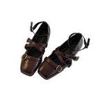 Women's Ballet Flats with Decorative Strap Design