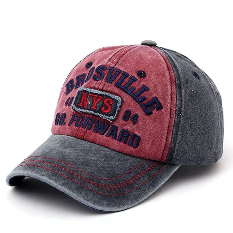 Distressed Vintage-Inspired Baseball Cap