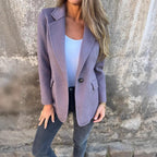 Women's Elegant Wool Jacket with Slim Fit
