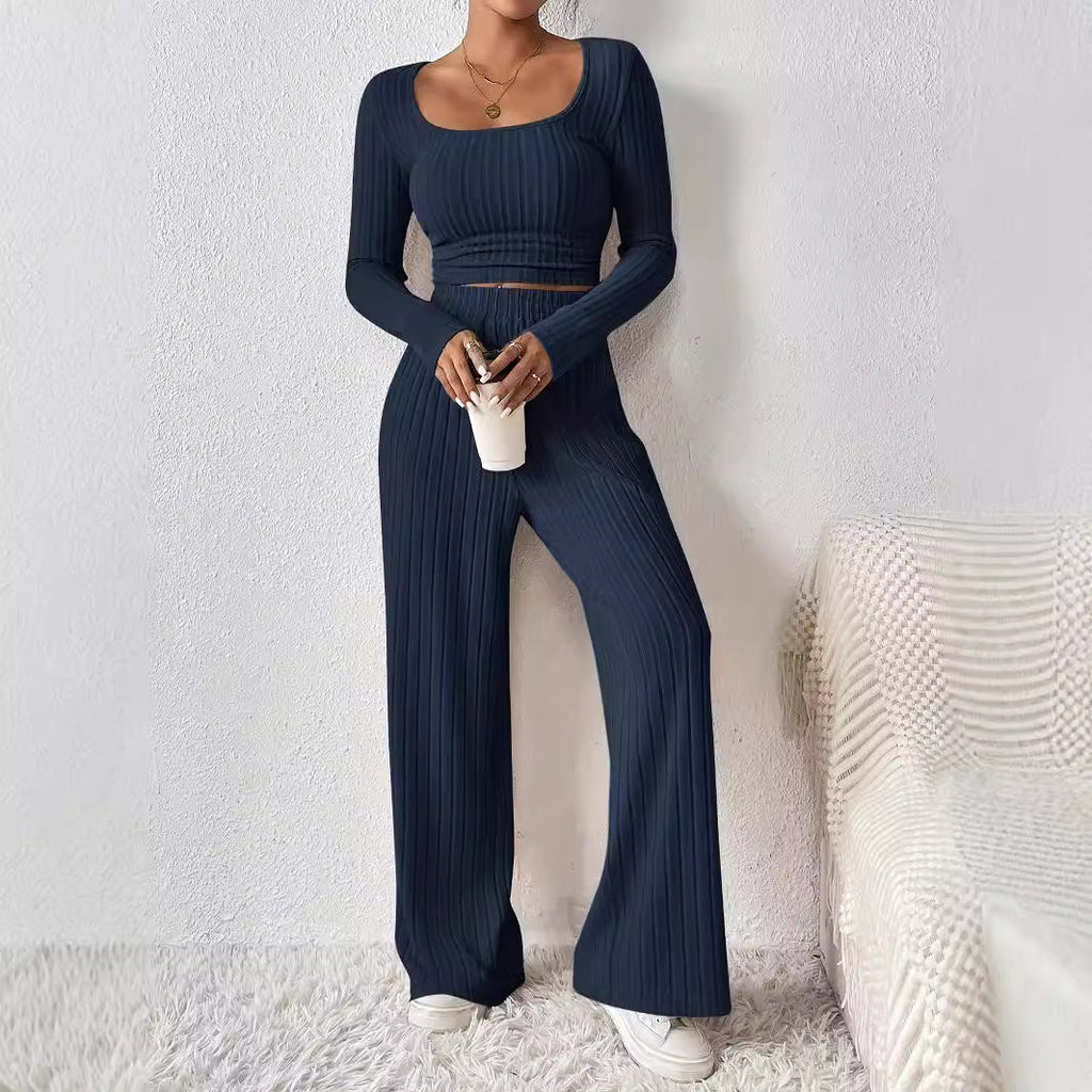 Women's Loungewear Set with Elegant Textured Design
