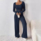 Women's Loungewear Set with Elegant Textured Design