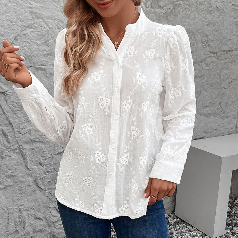 Women's Blouse with Fine Embroidery