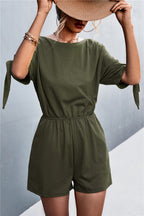 Women's Jumpsuit with Airy Fit and Fashionable Sleeve Bands