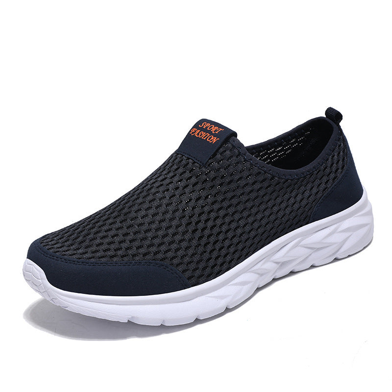 Women's Breathable Slip-On Sports Shoes with Elastic Entry