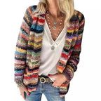 Women's Colorful Cardigan with Modern Design