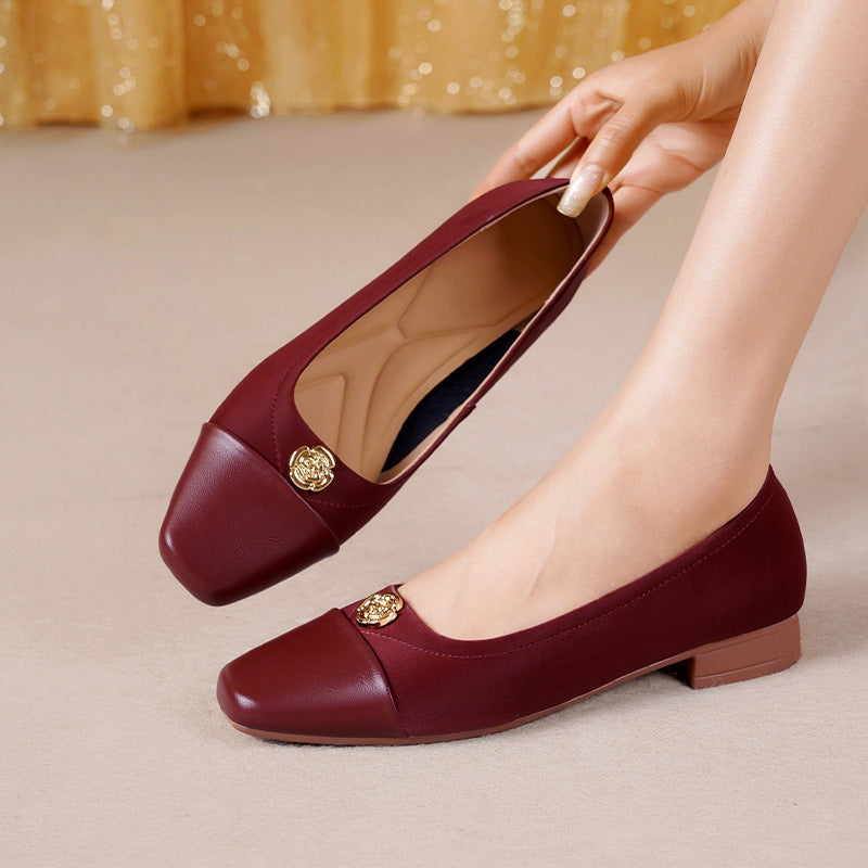 Women's Ballet Flats with Elegant Toe and Decorative Details