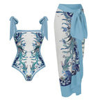 Women's Swimsuit and Maxi Skirt Set